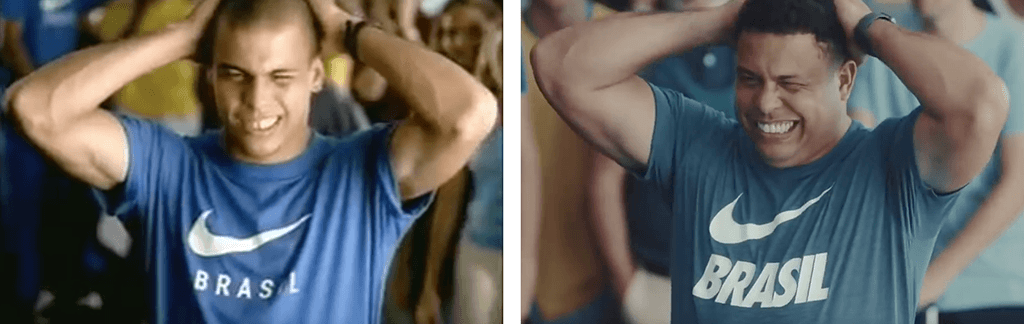 Nike advertising campaign with comare to old nike campaign